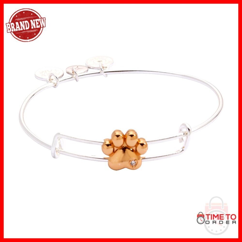 Nickel-Free Pet Love Slider Bangle Bracelet, One Size, 7.25" Circumference